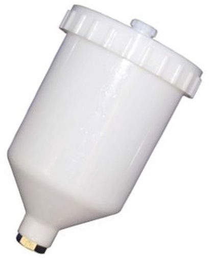 ENVASE PLASTICO PARA PISTOLA DE GRAVEDAD 600 ML
