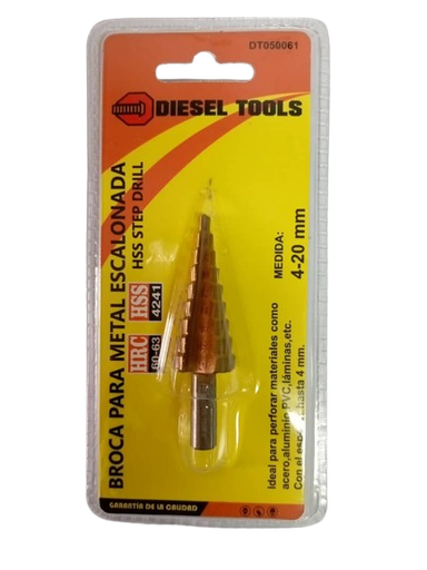 MECHA PARA METAL ESCALONADA 4-20 MM DIESEL TOOLS