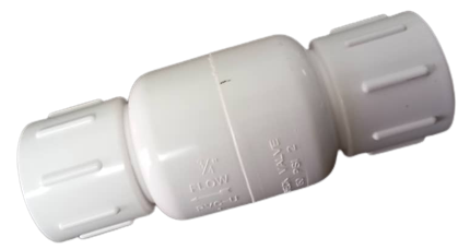 VALVULA CHECK PLASTICA 3/4"