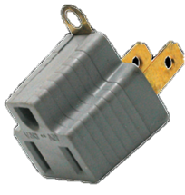 [ADA001] ADAPTADOR POLARIZADO GOMA GRIS