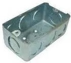 [CAJ001] CAJETIN METALICO RECTANGULAR 4 x 2 x 1/2" NACIONAL