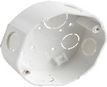 [CAJ011] CAJETIN OCTOGONAL PLASTICO BLANCO
