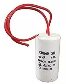 [CAP001] CAPACITOR P/BOMBA 1/2 HP 14UF C/CABLE