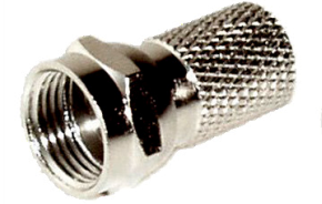 [CON121] CONECTOR P/ CABLE COAXIAL RG6 22MM C/ROSCA V-TEG