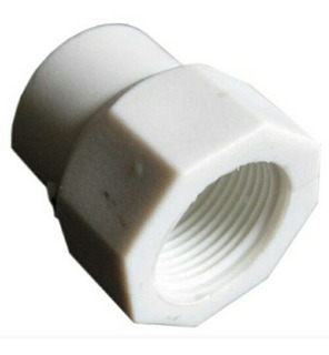 [CON330] CONEX. PLASTICA BLANCA ANILLO RED. 3/4" X 1/2" 