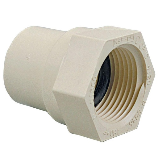 [CON501] CONEX. PVC ADAPTADOR HEMBRA 1/2" AGUA CALIENTE 