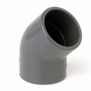 [CON438] CONEX. PVC CODO 45° 1/2"  AGUA FRIA SCH 40 ISO 9001