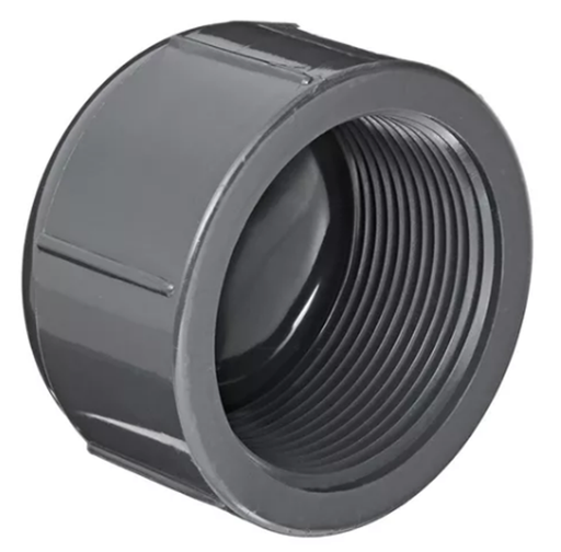 [CON462] CONEX. PVC TAPA CON ROSCA 1" AGUA FRIA SCH 40 ISO 9001