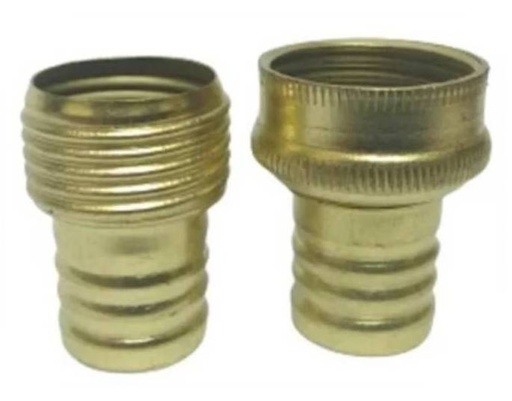 [CON056] CONEXION GALVANIZADA DORADA P/MANGUERA 3/4"