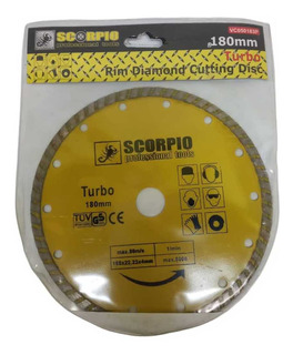 [DIS099] DISCO DIAMANTADO  TURBO 7" x  7/8" SCORPIO