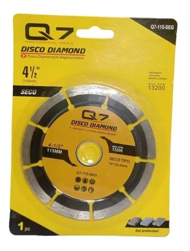 [DIS088] DISCO DIAMANTADO SEGMENTADO DRY 4 1/2" Q7