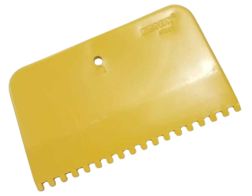 [ESP006] ESPATULA PLÁSTICA DENTADA MULTIUSO 14 CMS