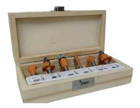 [KIT014] KIT FRESAS PARA MADERA (6 PZAS) CROWNMAN