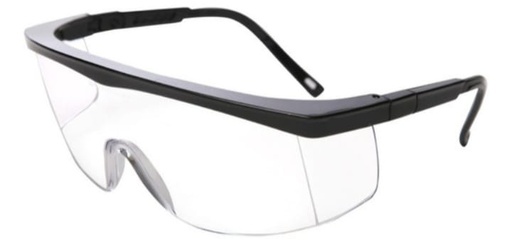 [LEN003] LENTES DE SEGURIDAD CLAROS BORDE NEGRO