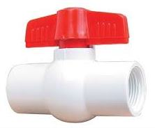 [LLA017] LLAVE DE BOLA 1/2" PVC C/ROSCA