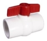 [LLA027] LLAVE DE BOLA 3/4" PVC C/ROSCA