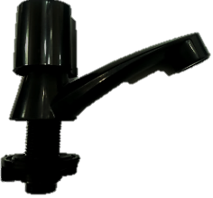 [LLA066] LLAVE P/LAVAMANOS IND. ABS POMO NEGRA