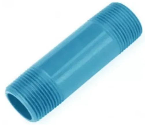 [NIP328] NIPLE PLASTICO AZUL 3/4" X 7,5 CMS (3")