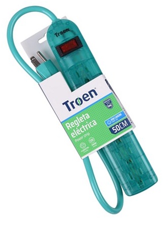 [REG052] REGLETA ELECTRICA 6 TOMAS COLORES V-TEG