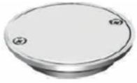 [REJ071] REJILLA CIEGA 1 1/2" ALUMINIO Y ACERO INOX.