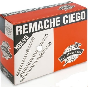 [REM043] REMACHE ALUMINIO CIEGO 4-3 (1/8 x 5/16) MEJIA CAJA 500 UNID