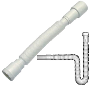 [SIF010] SIFON PLASTICO TELESCOPICO 1 1/2"-1 1/4"