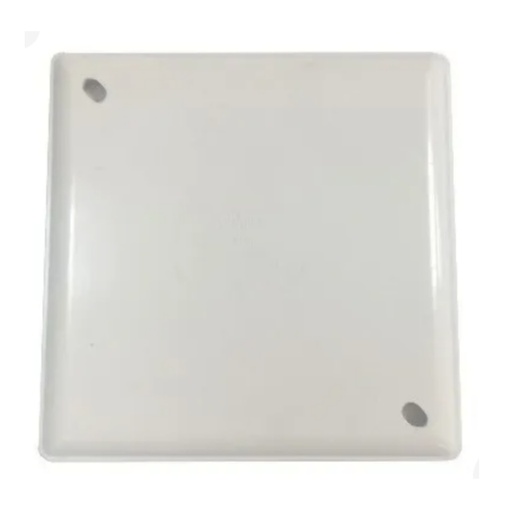 [TAP028] TAPA CIEGA PLASTICA P/ CAJETIN 4 X 4 BLANCA