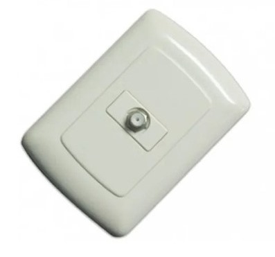 [TOM031] TOMA EMBUTIR PARA TV FERMETAL